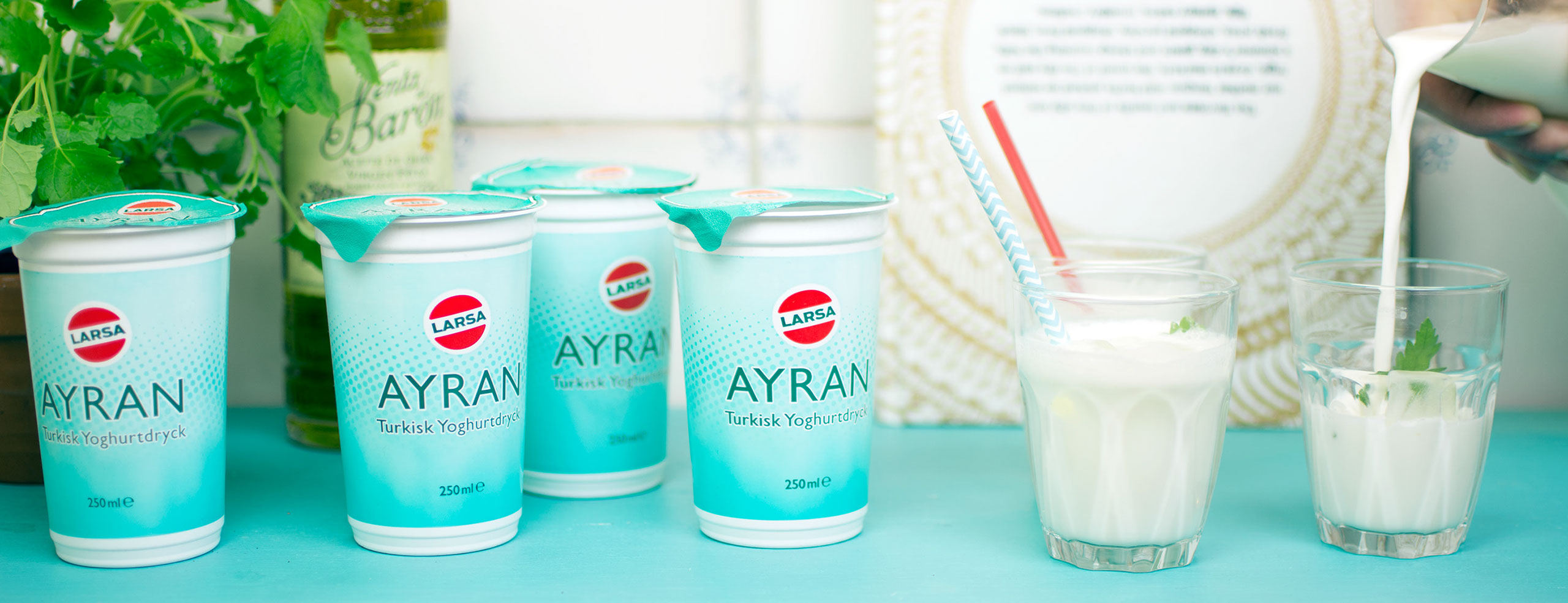 Ayran, turkisk yoghurtdryck av Larsa
